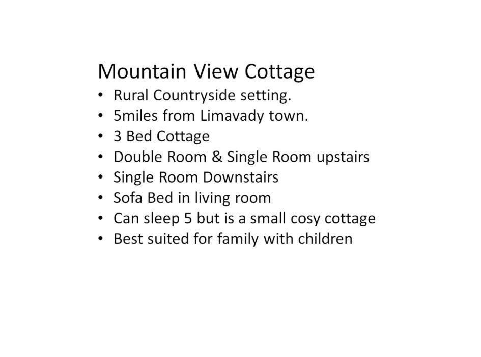 Mountain View Cottage Limavady Exterior photo
